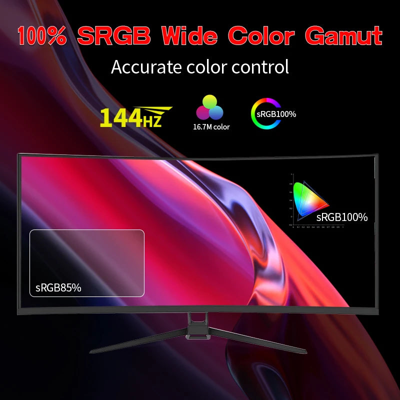 Voltora UltraWide 34” Curved Gaming Monitor – 144Hz HDR400, 1500R Immersion